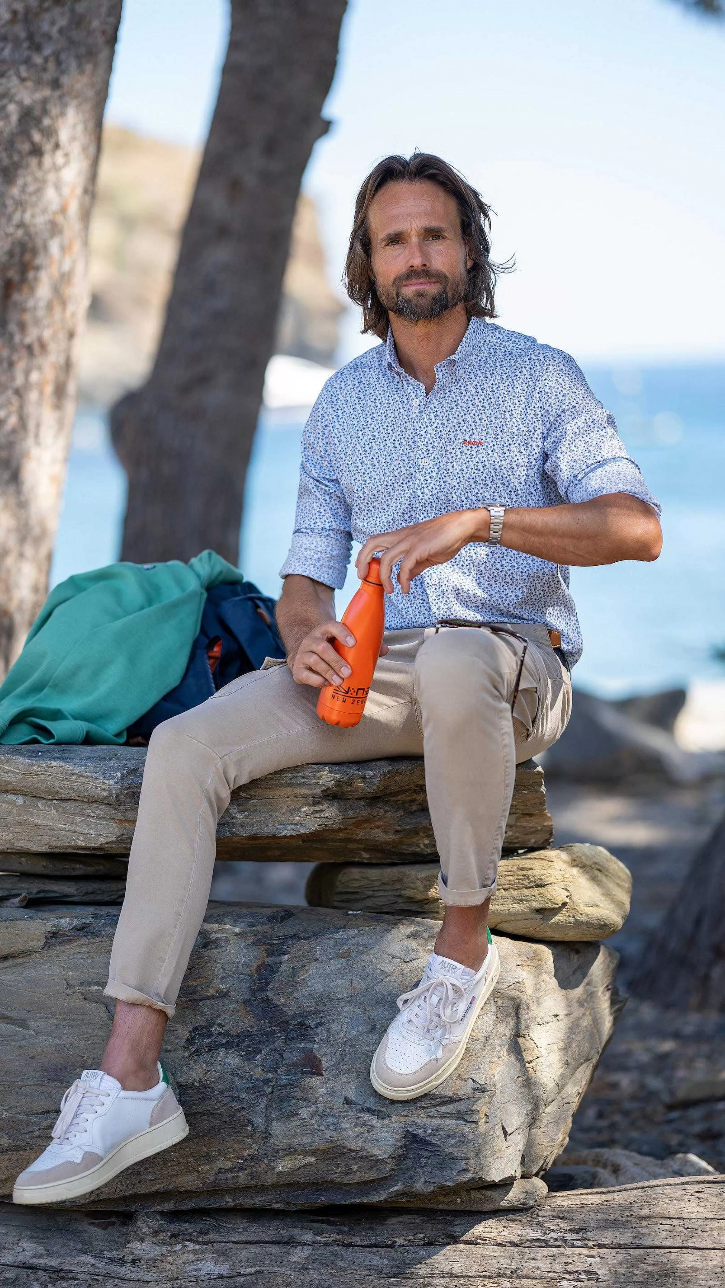 blauw_geprint_katoenen_overhemdrhythm_blue_4-2.webp NZA New Zealand Auckland Overhemden | Blauw Geprint Katoenen Overhemd-Rhythm Blue