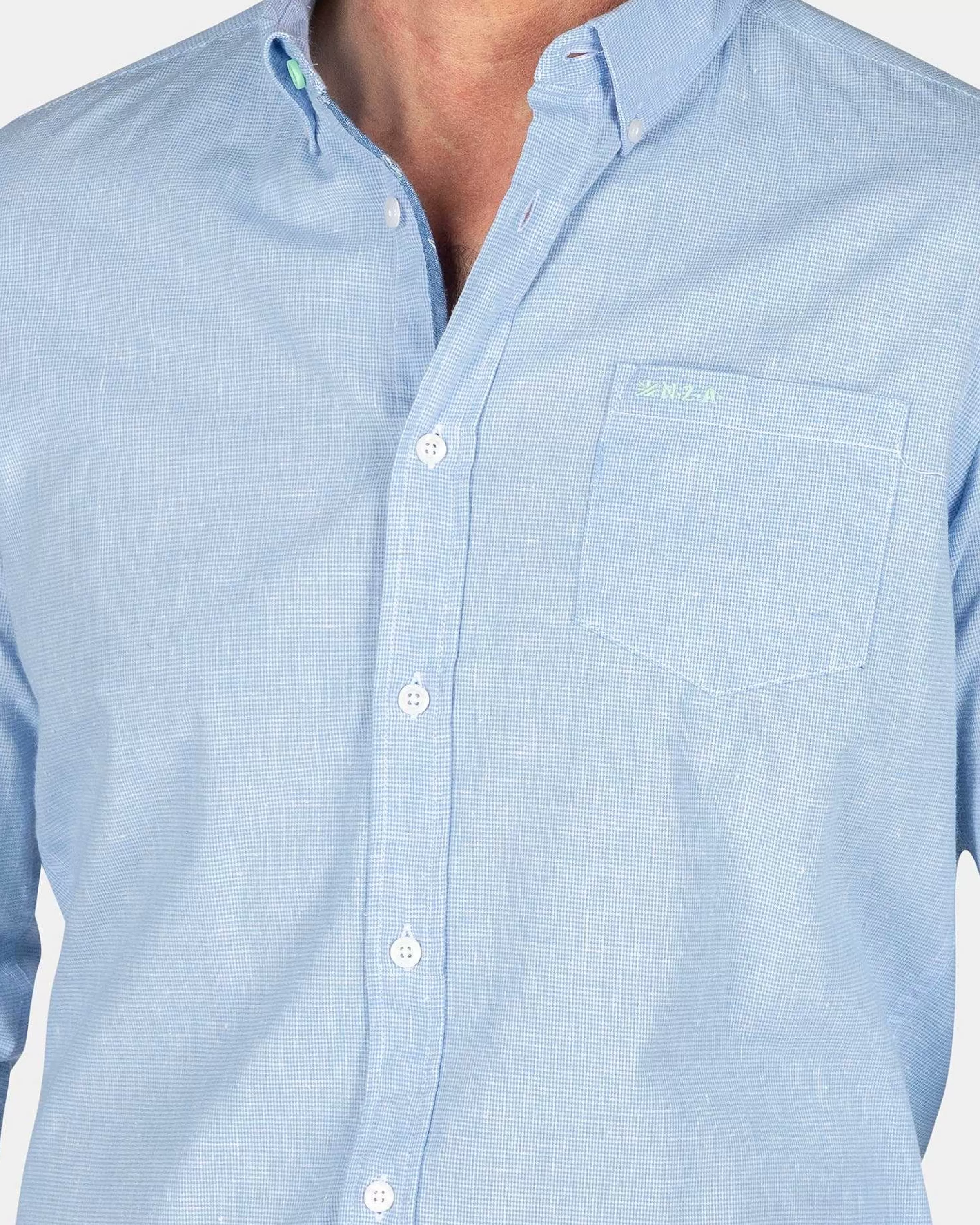 blauw_overhemd_met_lange_mouwbed_blue_3-2.webp NZA New Zealand Auckland Overhemden | Blauw Overhemd Met Lange Mouw-Bed Blue