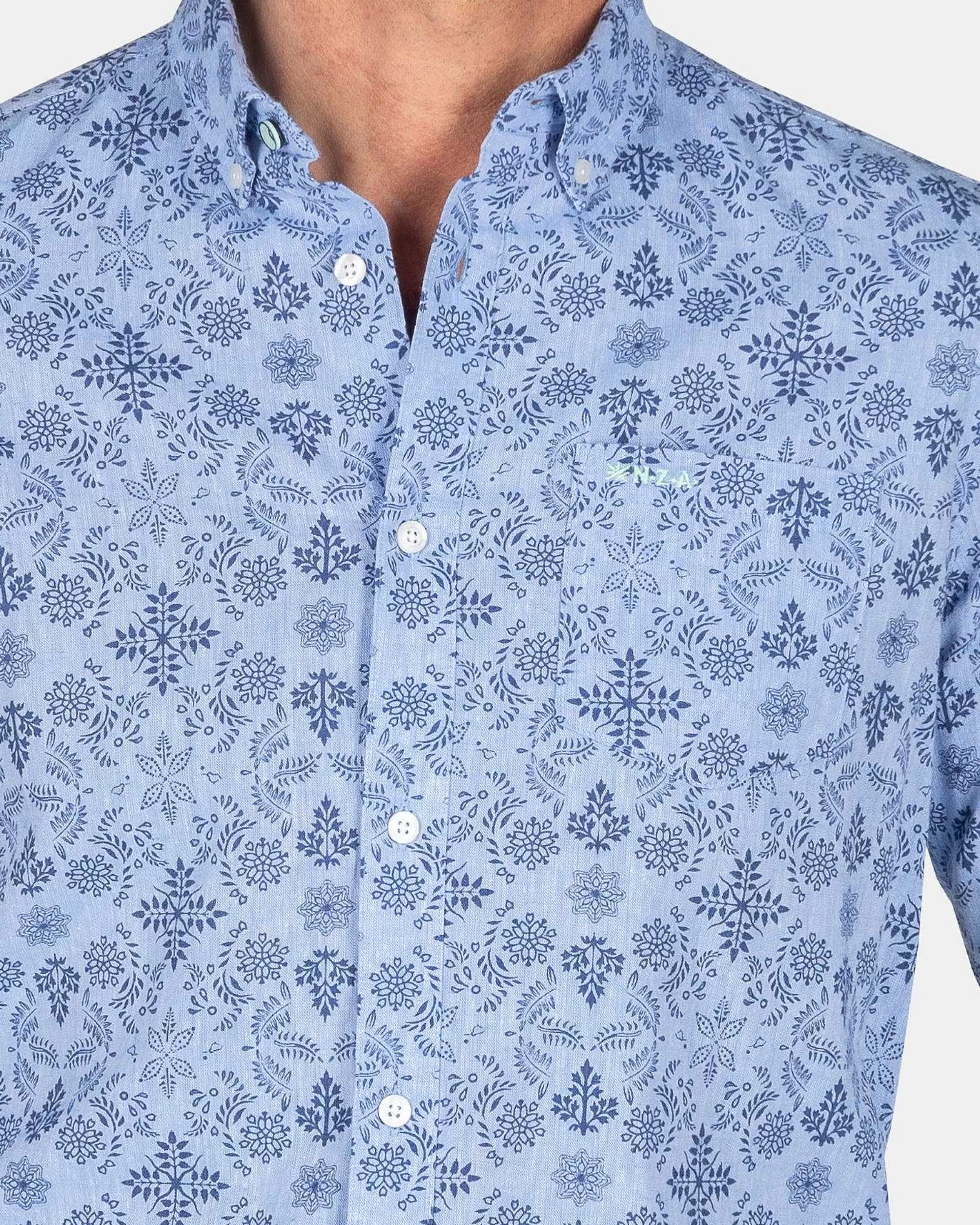 donkerblauw_overhemd_met_printdusk_navy_3-2.webp NZA New Zealand Auckland Overhemden | Donkerblauw Overhemd Met Print-Dusk Navy