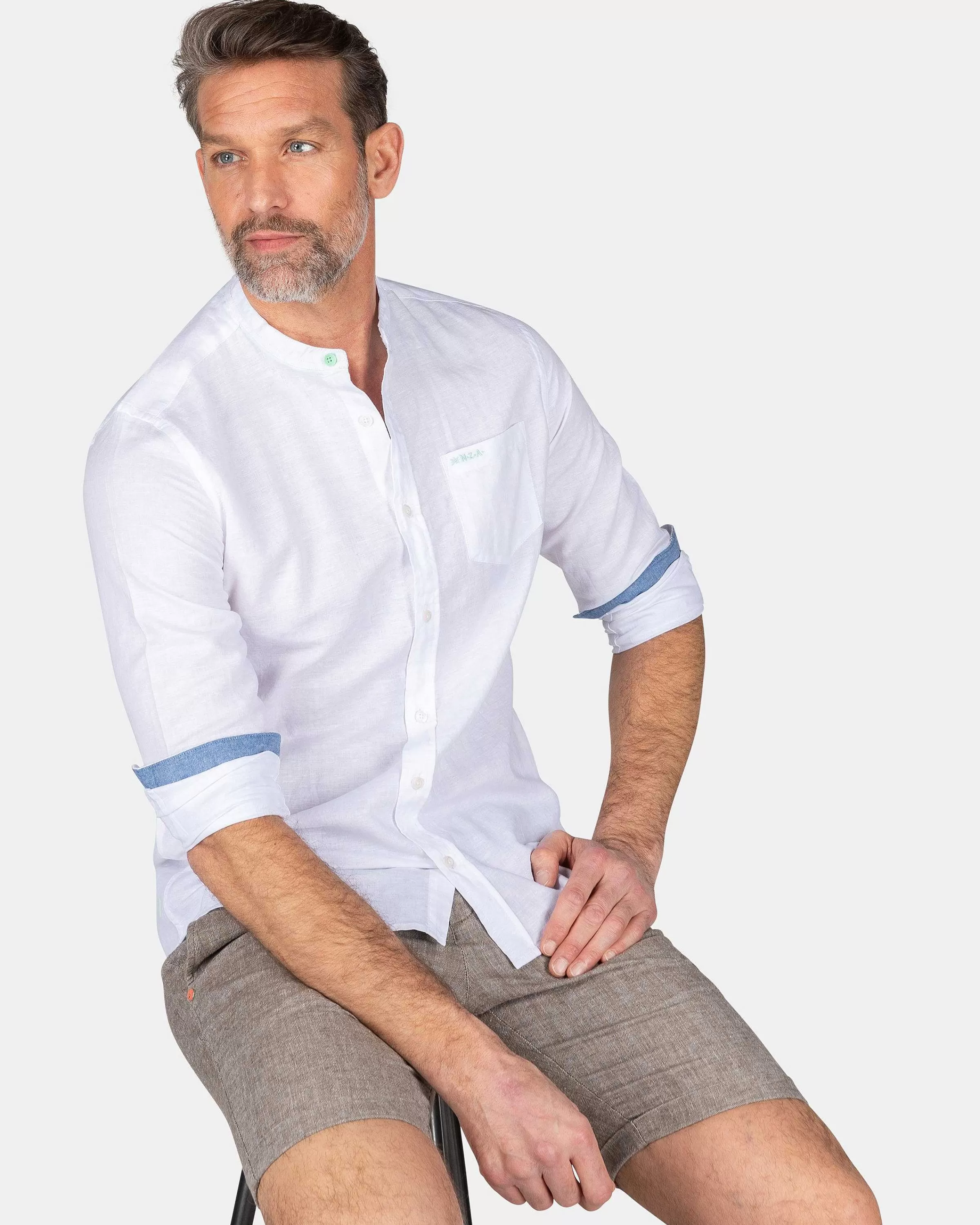 effen_overhemd_zonder_kraagwhite_1-2.webp NZA New Zealand Auckland Overhemden | Effen Overhemd Zonder Kraag-White