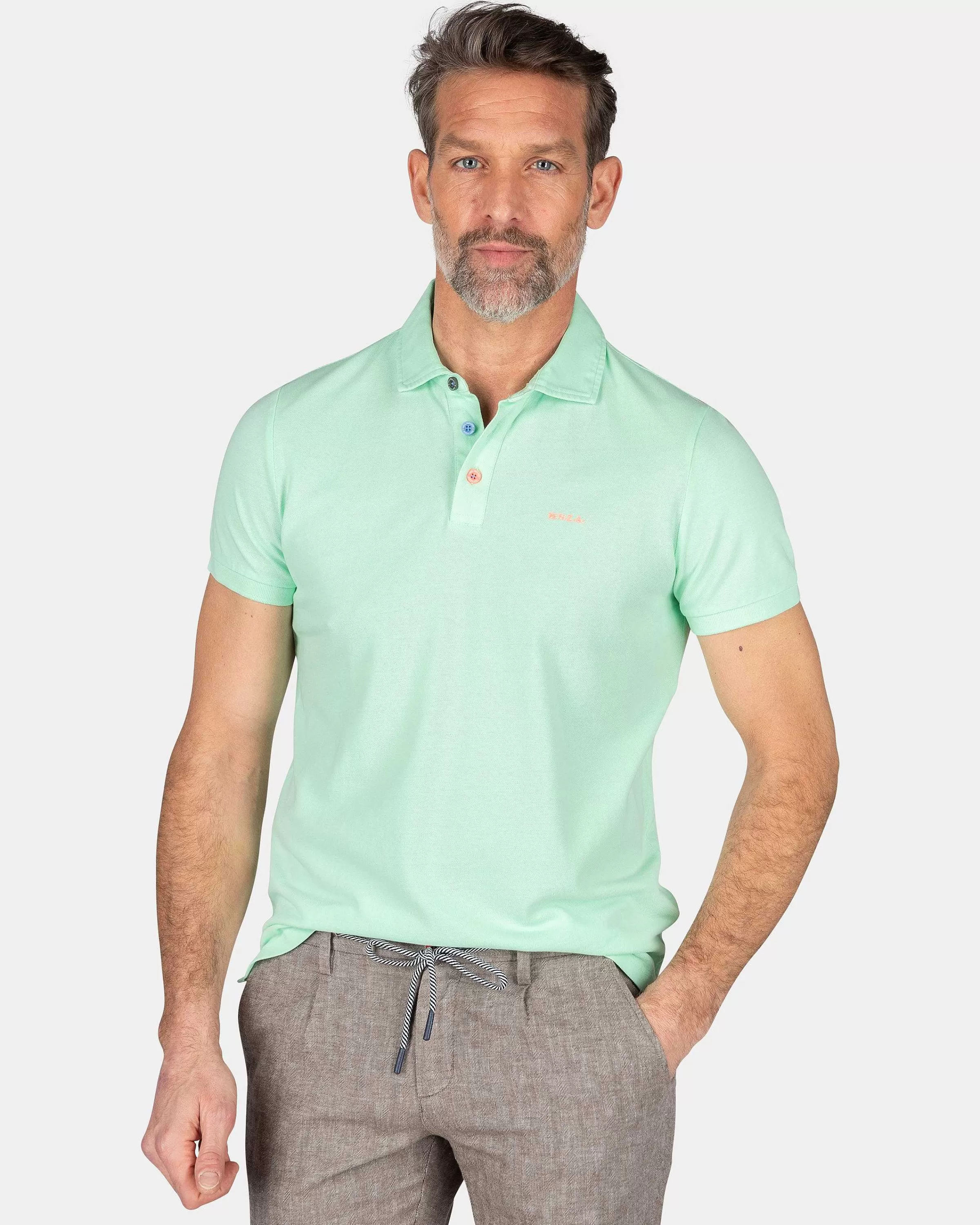 effen_polo_van_katoenteal_green_1-2.webp NZA New Zealand Auckland Polo-Shirts | Effen Polo Van Katoen-Teal Green