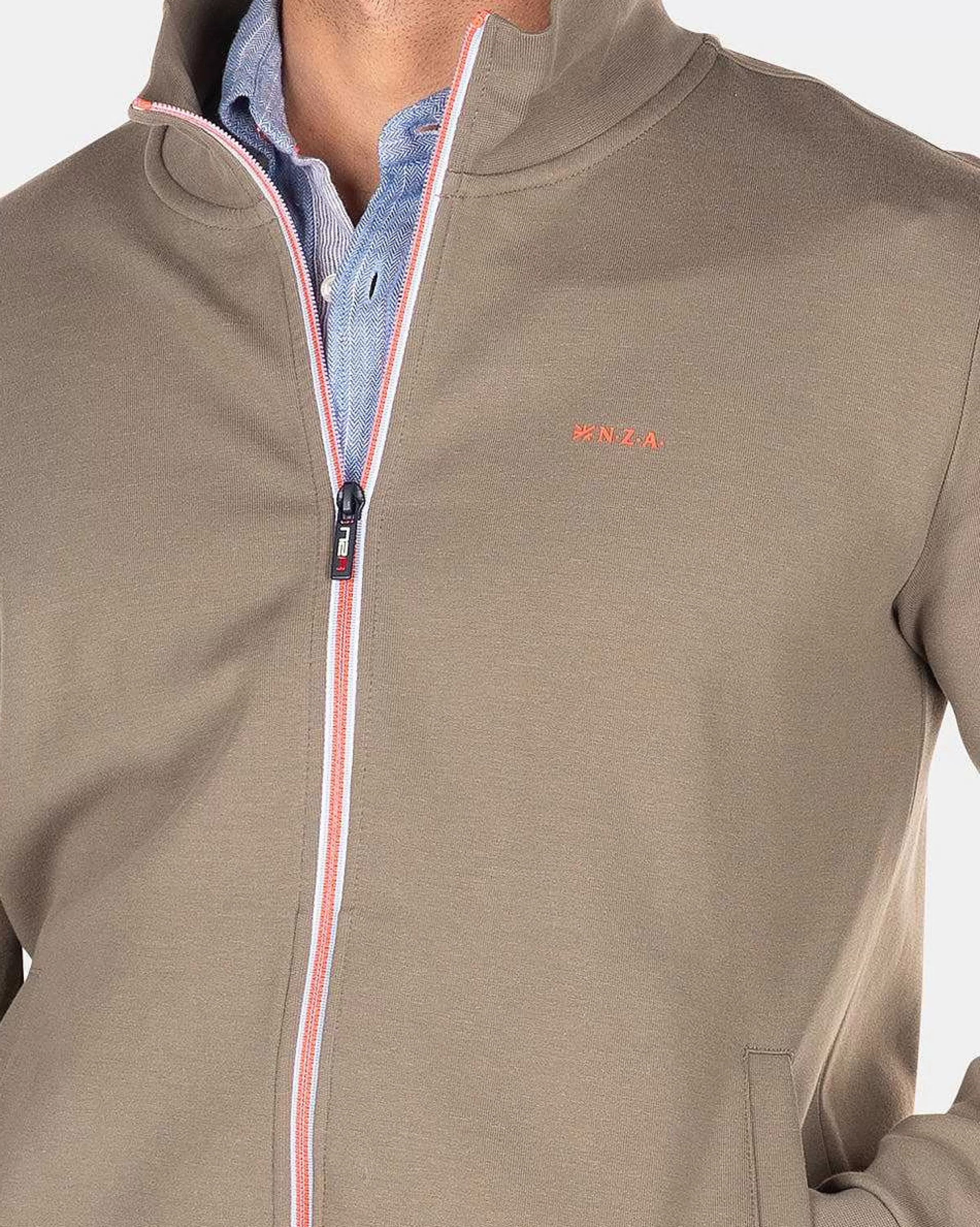 NZA New Zealand Auckland Sweats | Effen Stretch Vest-Misty Army