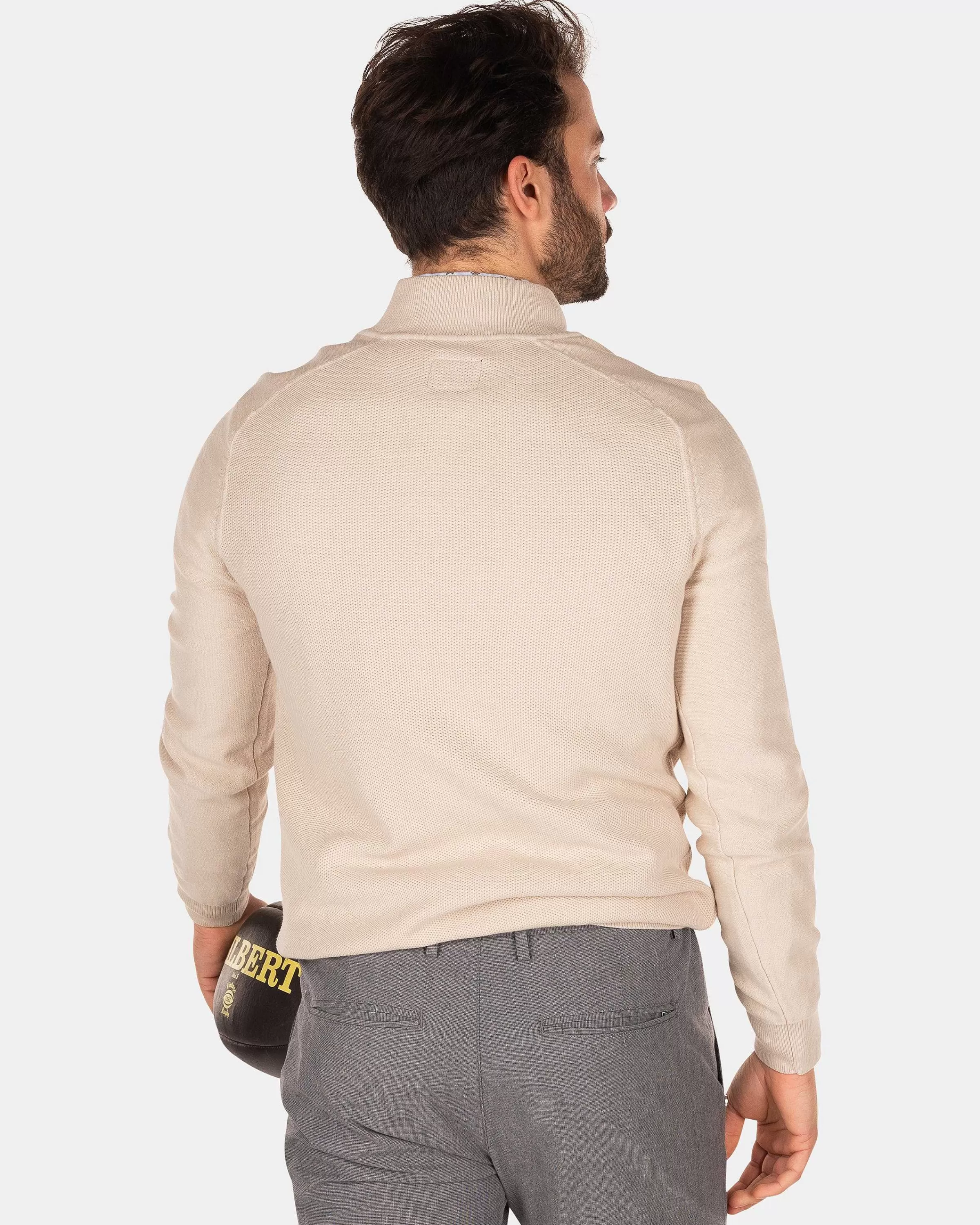 effen_trui_met_ritsshimmering_sand_2-2.webp NZA New Zealand Auckland Truien | Effen Trui Met Rits-Shimmering Sand