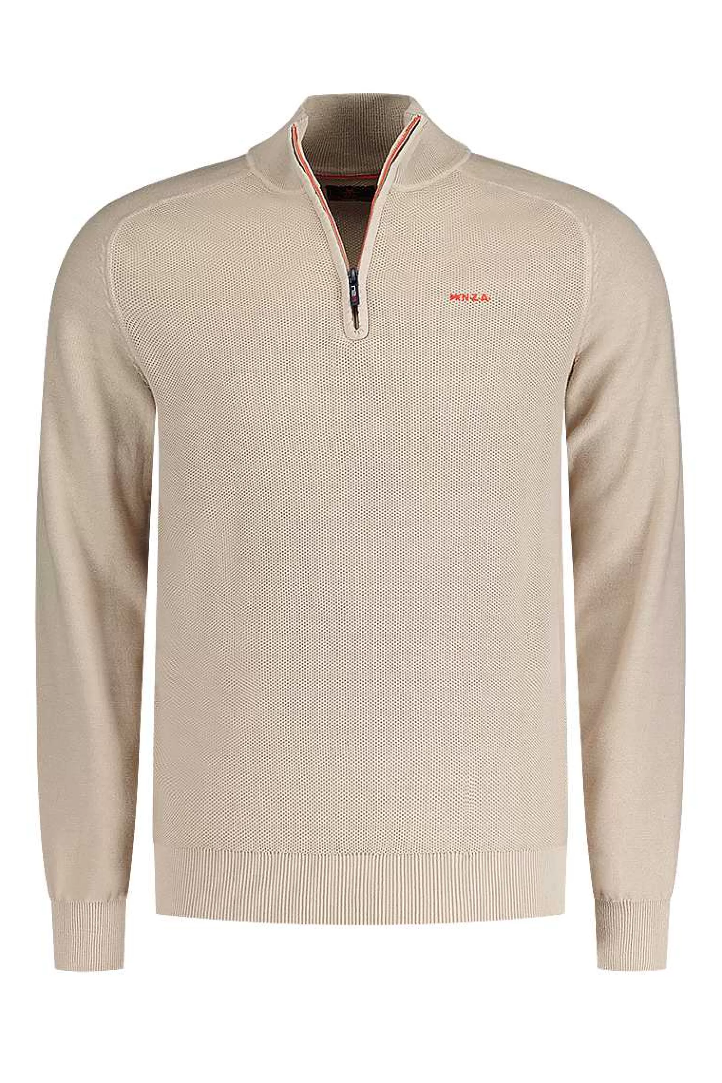 effen_trui_met_ritsshimmering_sand_4-2.webp NZA New Zealand Auckland Truien | Effen Trui Met Rits-Shimmering Sand