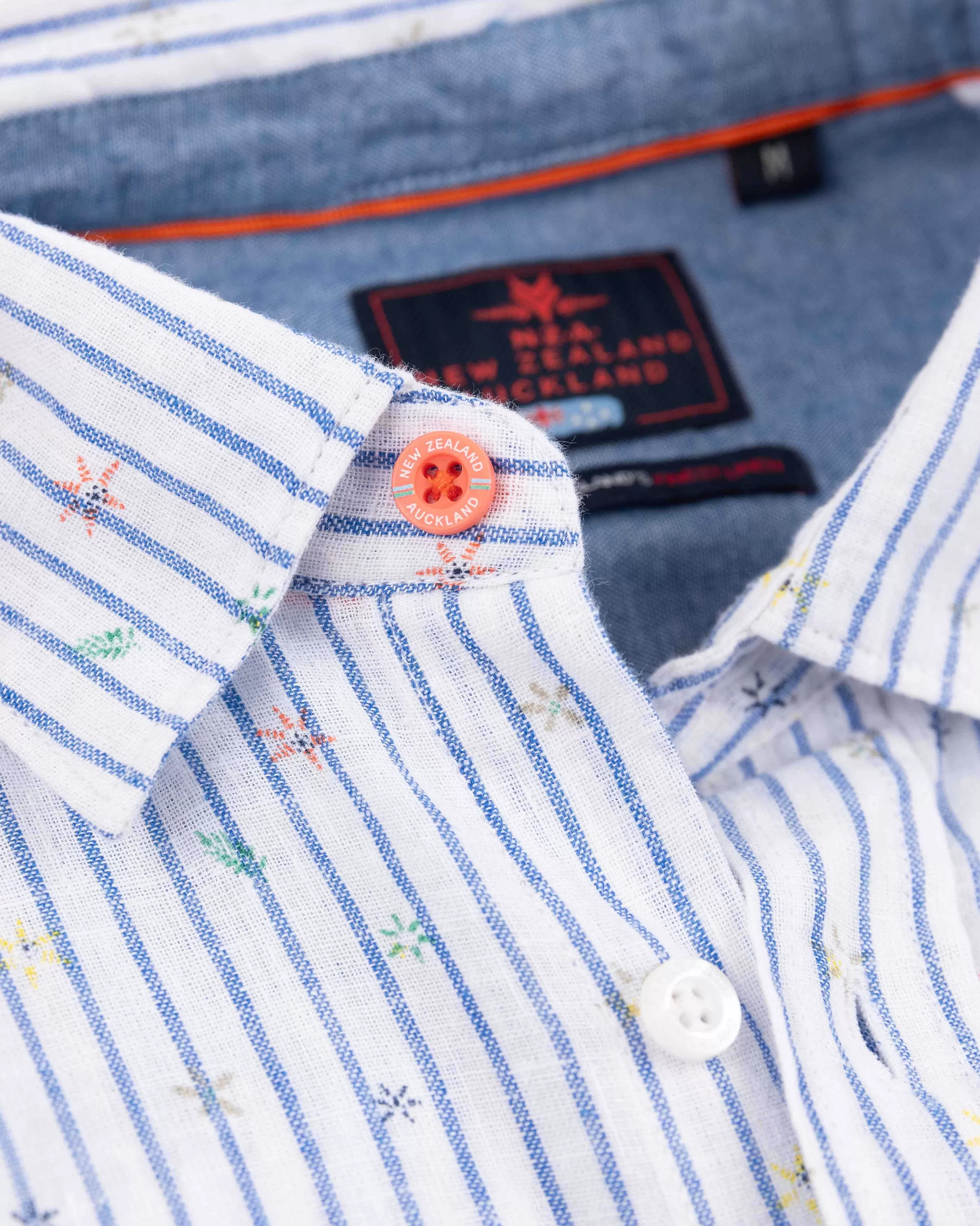 gestreept_linnen_overhemdwhite_multicolour_4-2.webp NZA New Zealand Auckland Overhemden | Gestreept Linnen Overhemd-White Multicolour