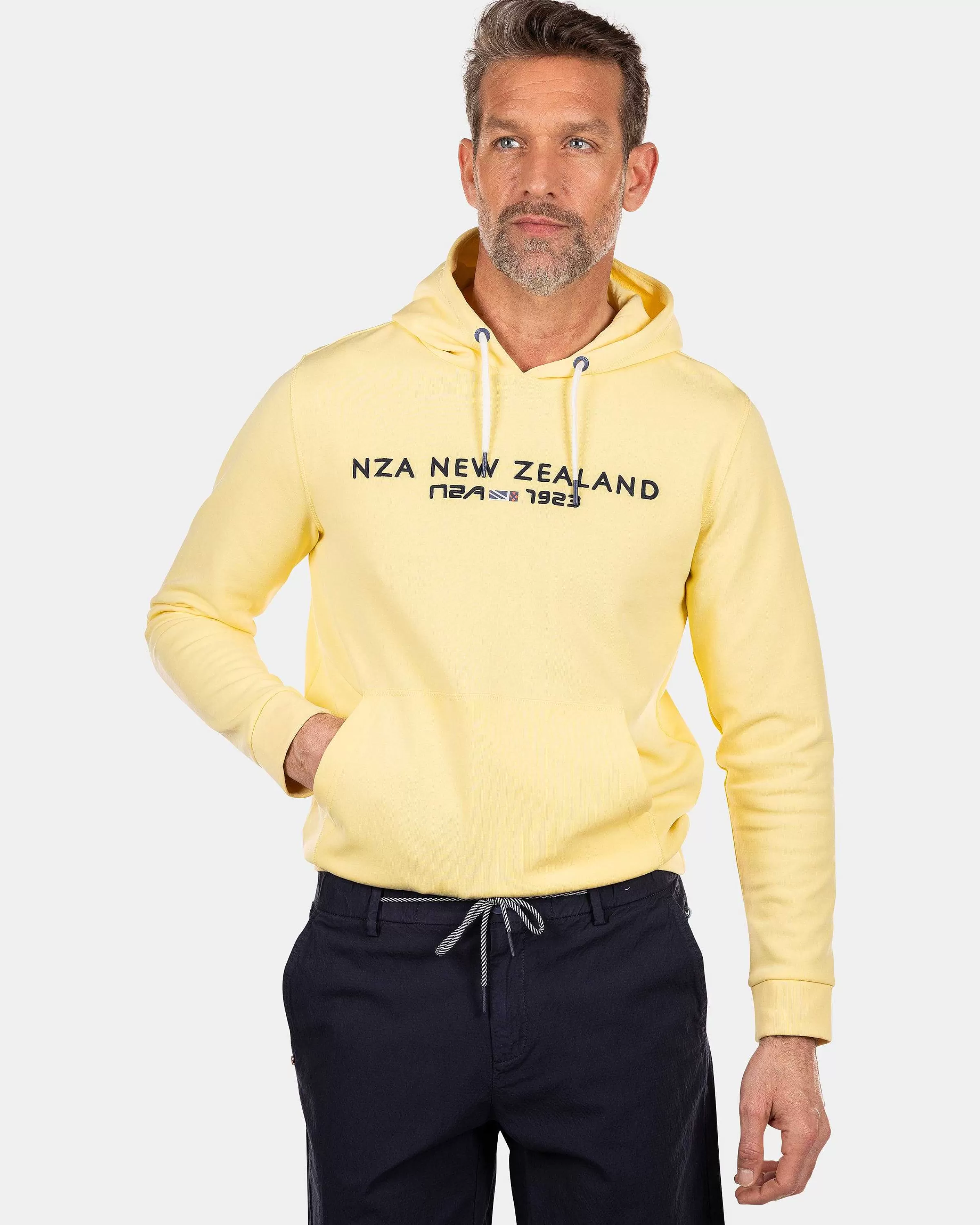 NZA New Zealand Auckland Sweats | Hoodie Met Logo -Iguana Yellow