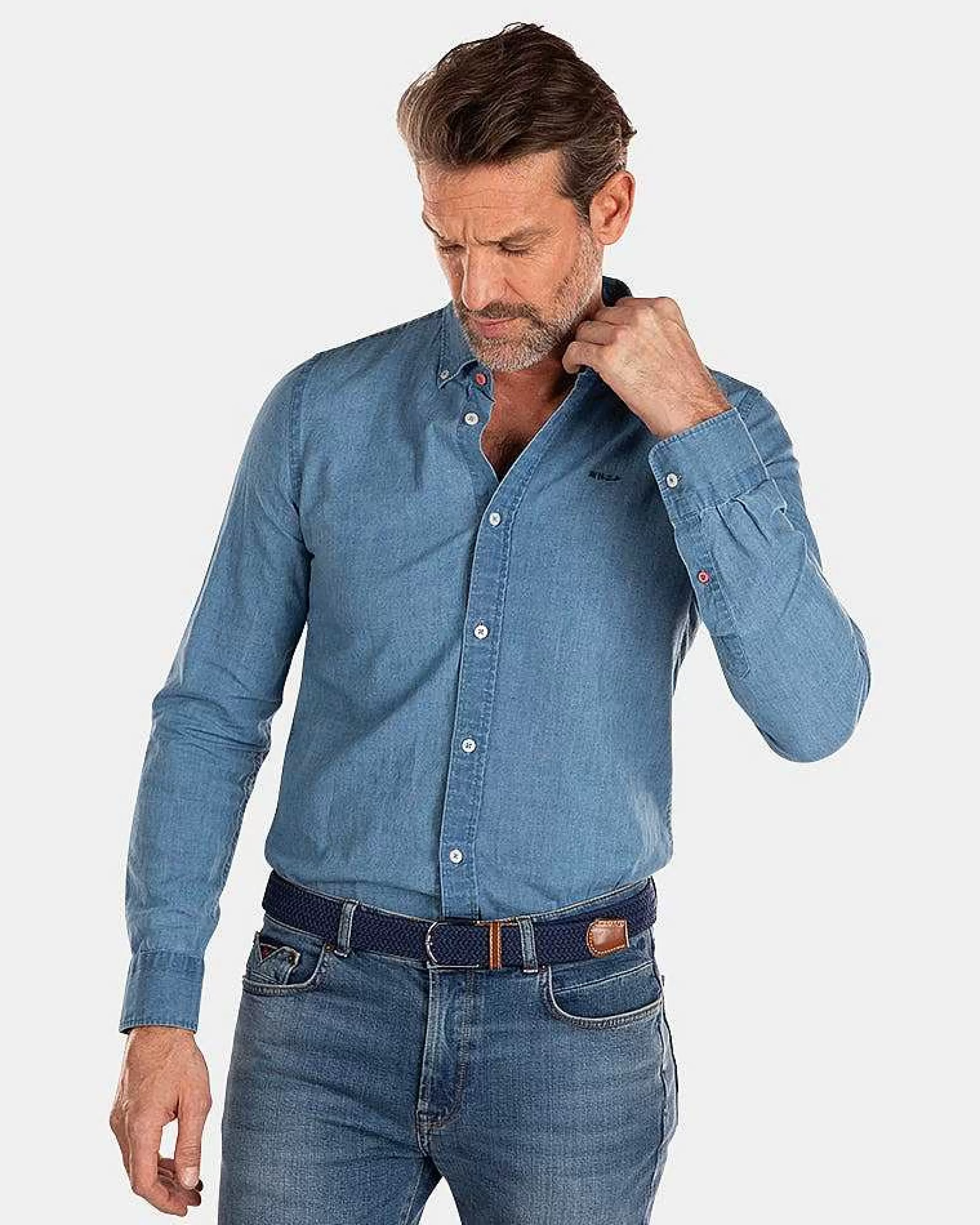 indigo_overhemd_met_linnenindigo_1-2.webp NZA New Zealand Auckland Overhemden | Indigo Overhemd Met Linnen-Indigo