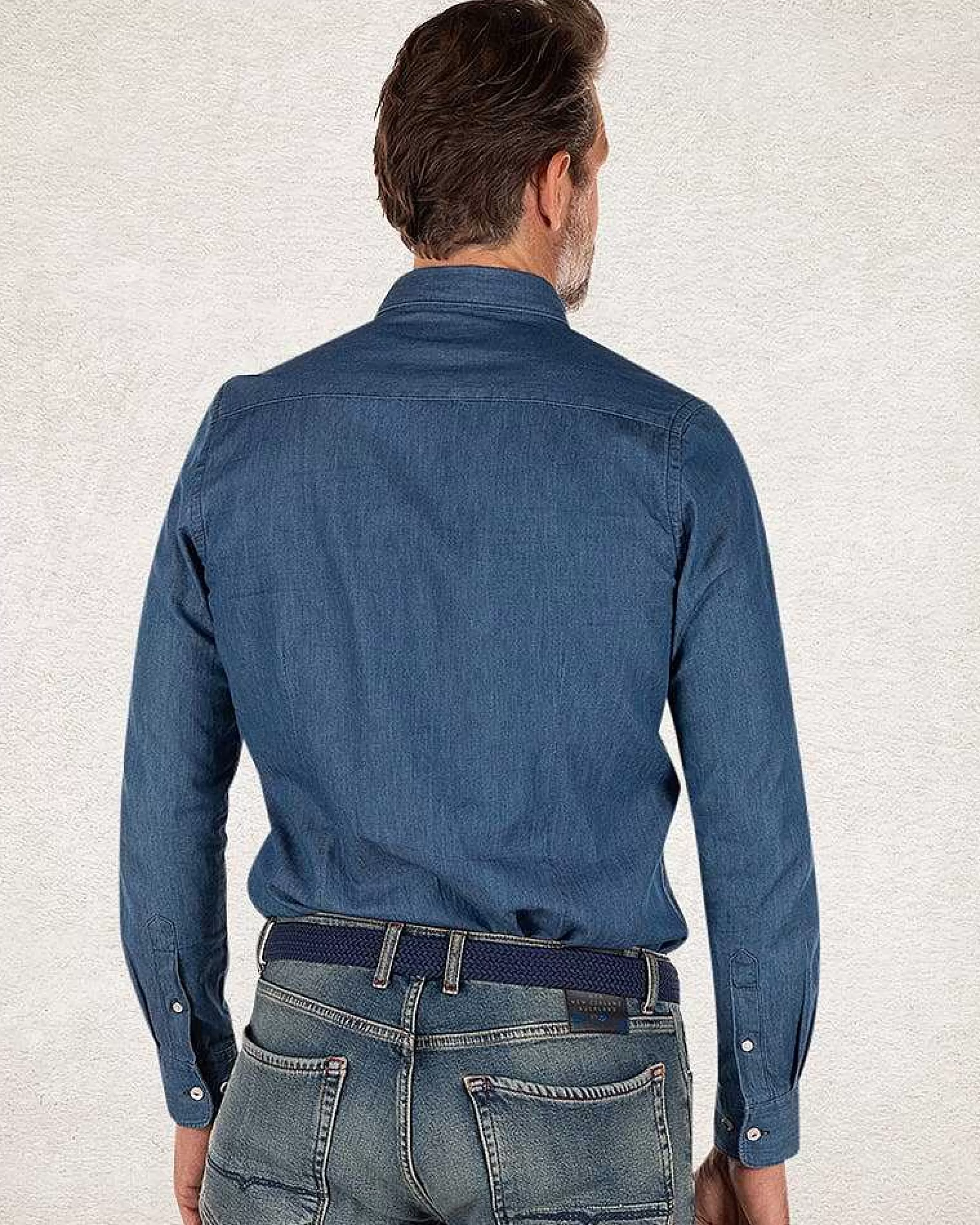 katoenen_denim_overhemd_3-2.webp NZA New Zealand Auckland Overhemden | Katoenen Denim Overhemd