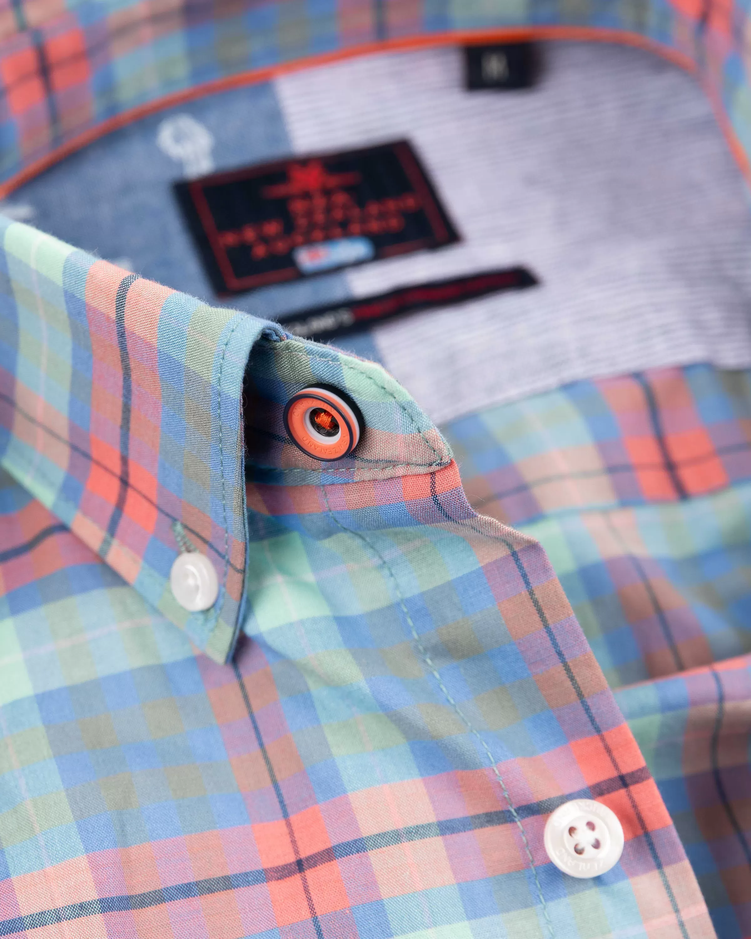 katoenen_overhemd_met_ruitblue_multicolour_4-2.webp NZA New Zealand Auckland Overhemden | Katoenen Overhemd Met Ruit-Blue Multicolour