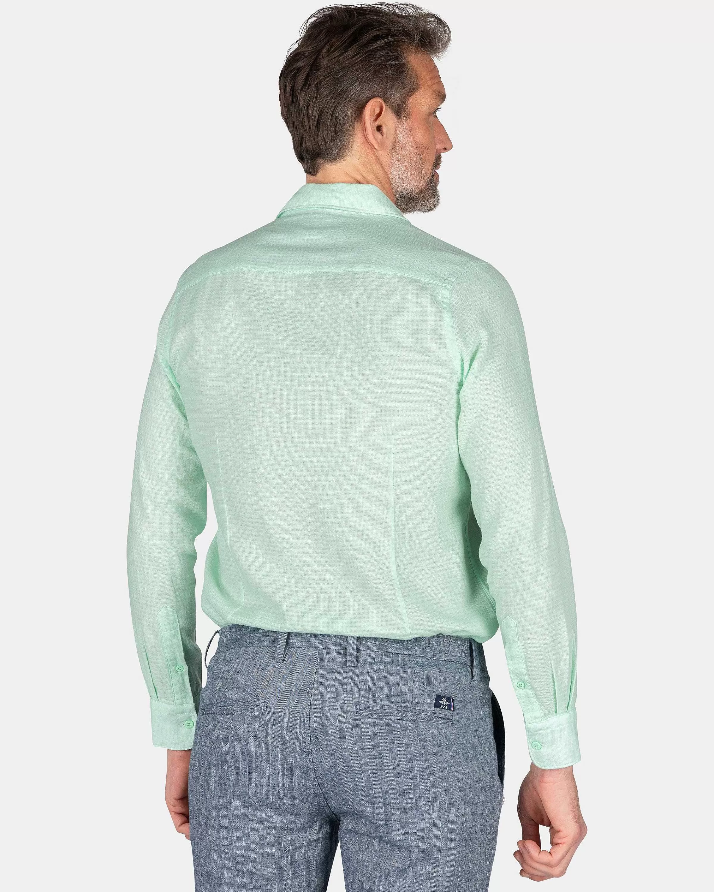 katoenen_overhemd_teal_green_2-2.webp NZA New Zealand Auckland Overhemden | Katoenen Overhemd -Teal Green