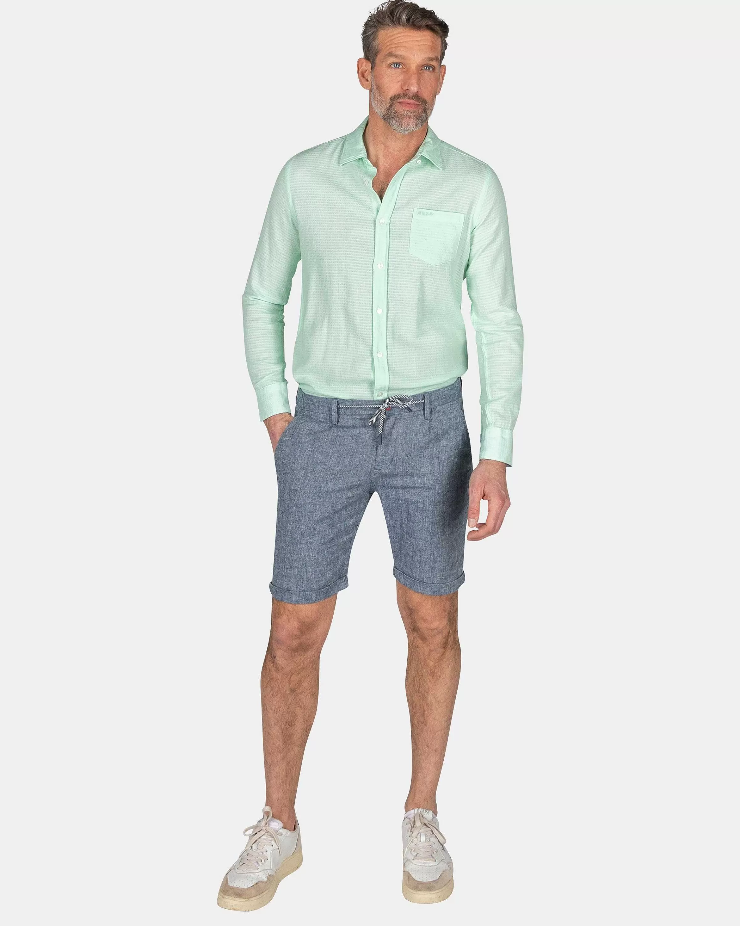 NZA New Zealand Auckland Overhemden | Katoenen Overhemd -Teal Green