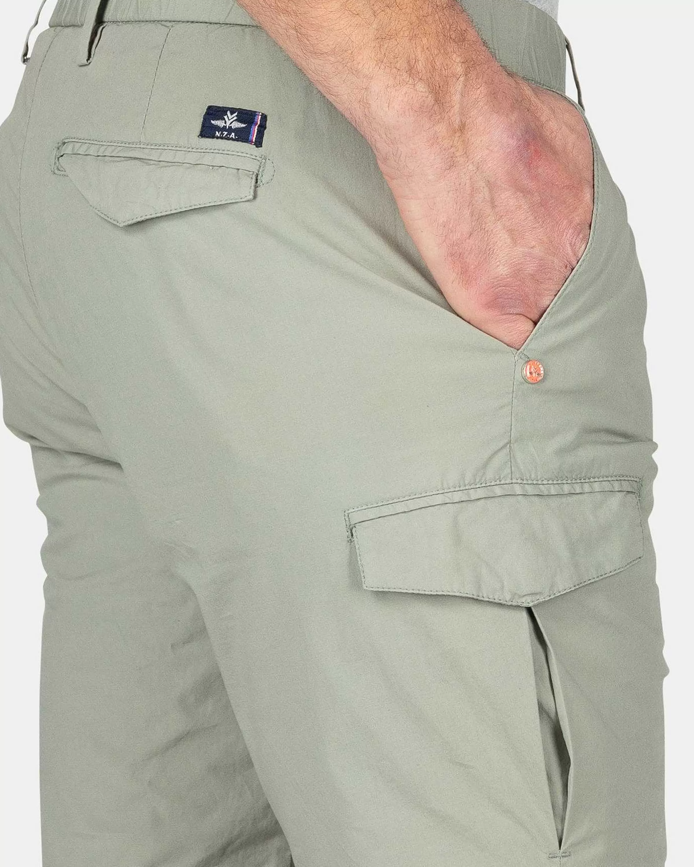 NZA New Zealand Auckland Broeken | Korte Cargo Broek-Mellow Army