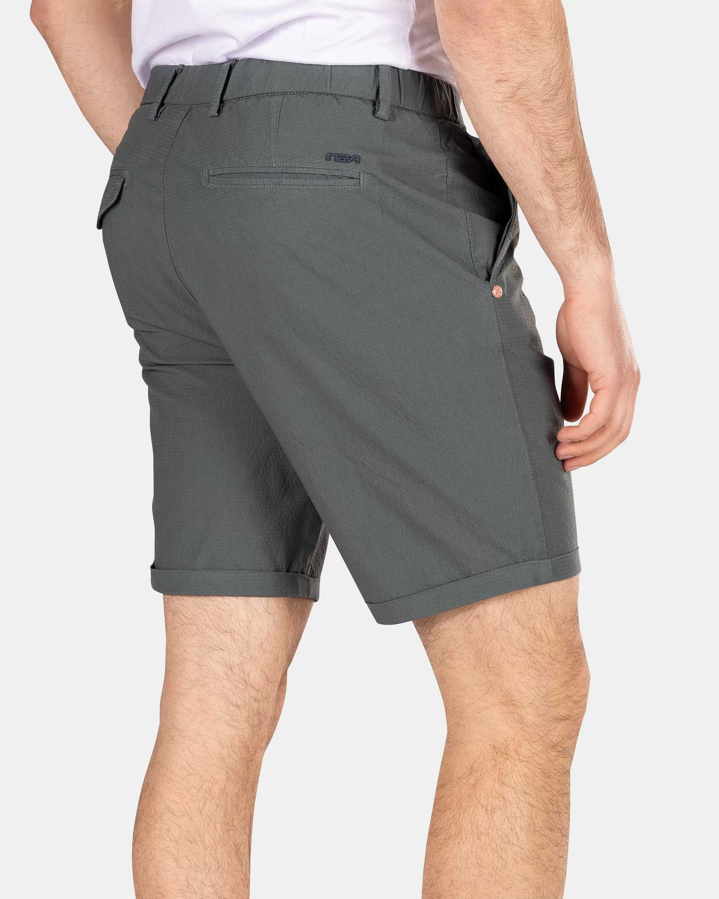 NZA New Zealand Auckland Broeken | Korte Chino Van Katoen-Chalk Green