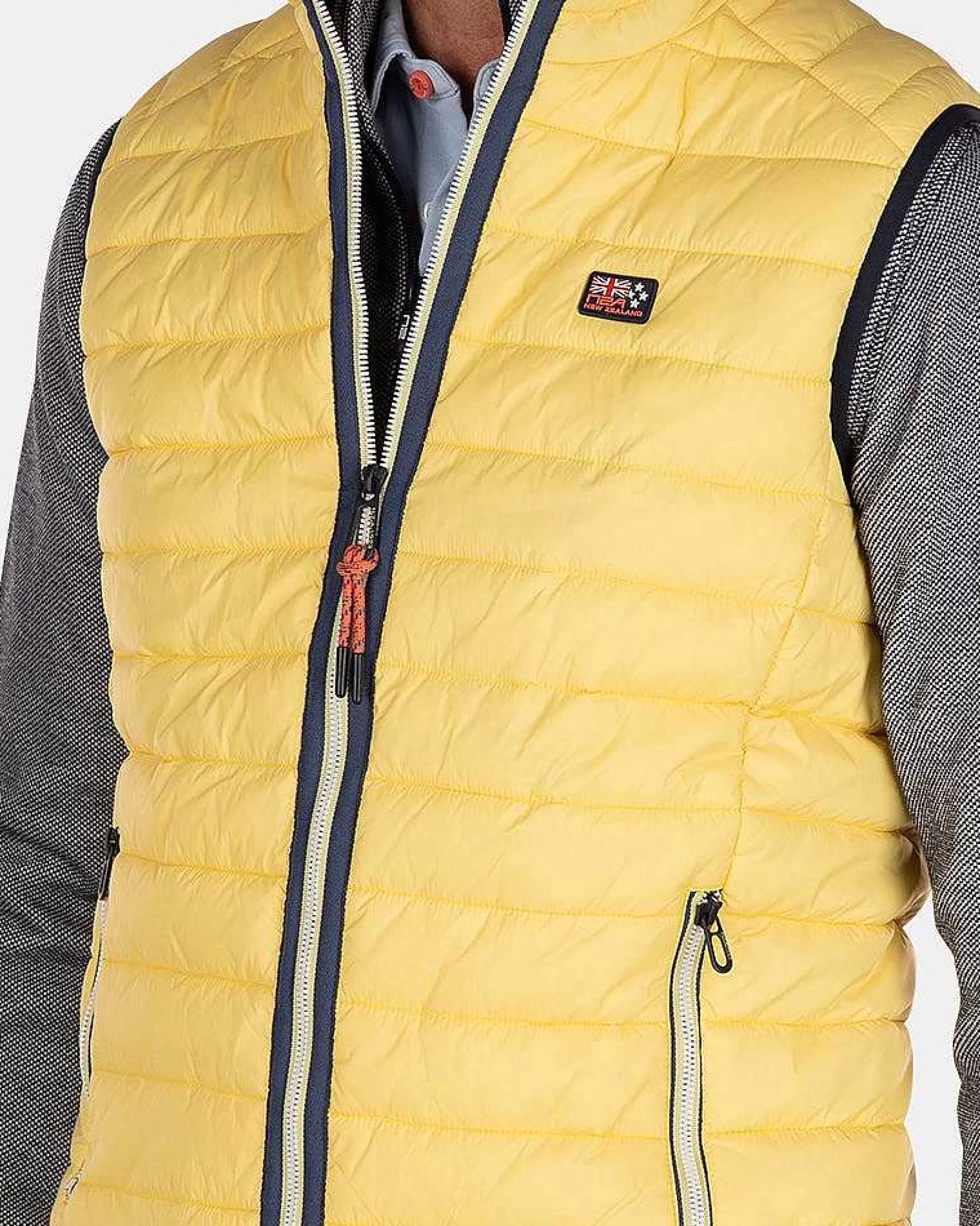 NZA New Zealand Auckland Jassen | Nylon Bodywarmer-Iguana Yellow
