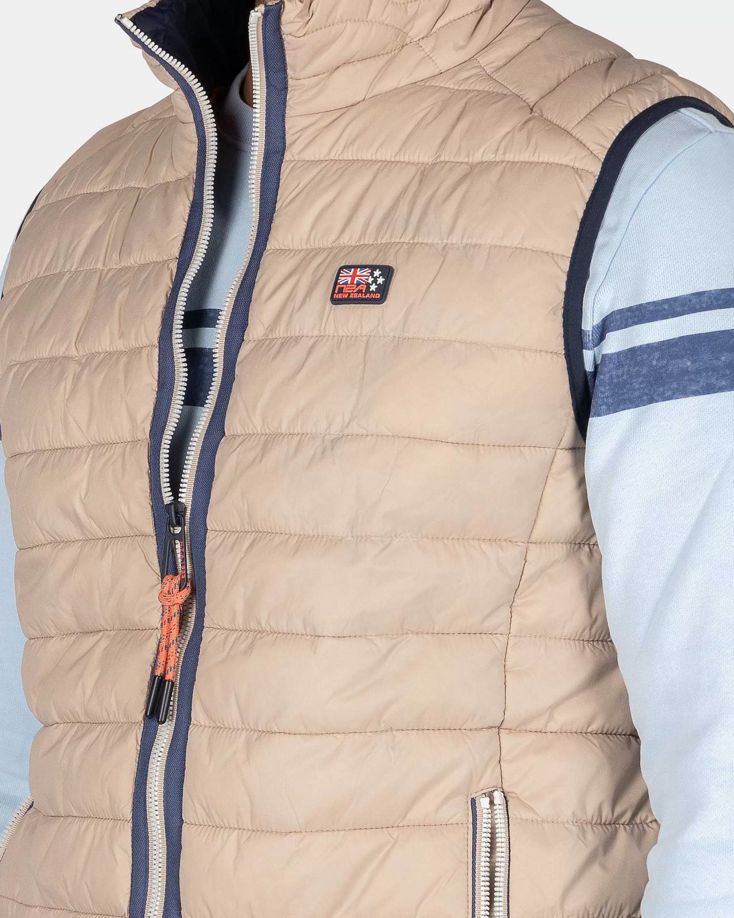 NZA New Zealand Auckland Jassen | Nylon Bodywarmer-Shimmering Sand