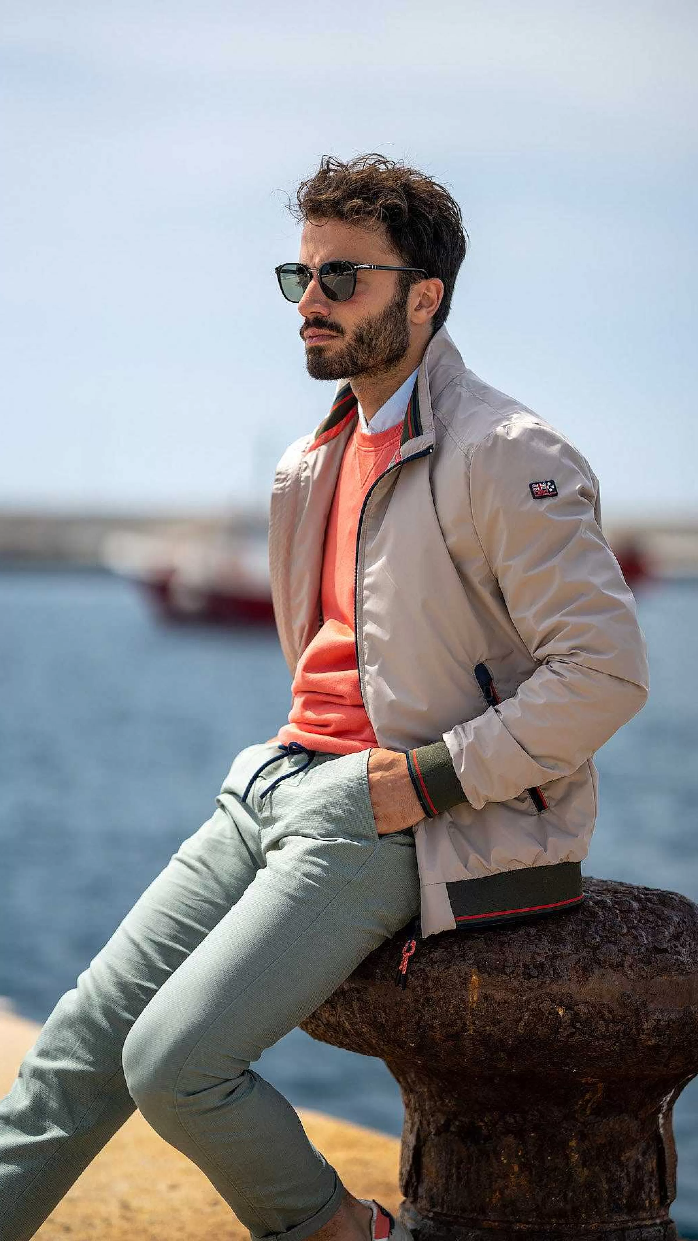 NZA New Zealand Auckland Jassen | Nylon Bomberjack-Shimmering Sand