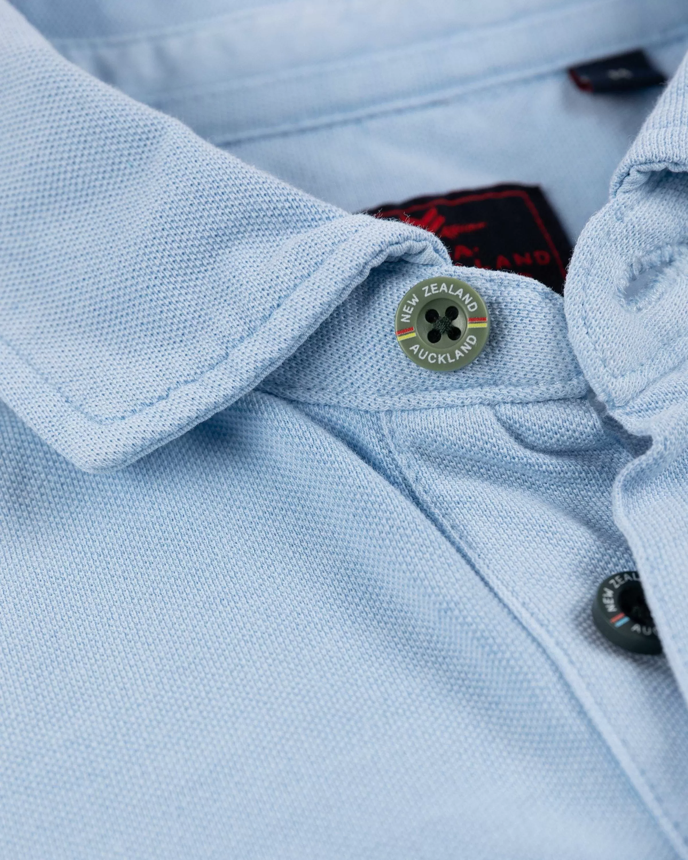NZA New Zealand Auckland Polo-Shirts | Nza Heritage Polo Shirt-Bright Sky