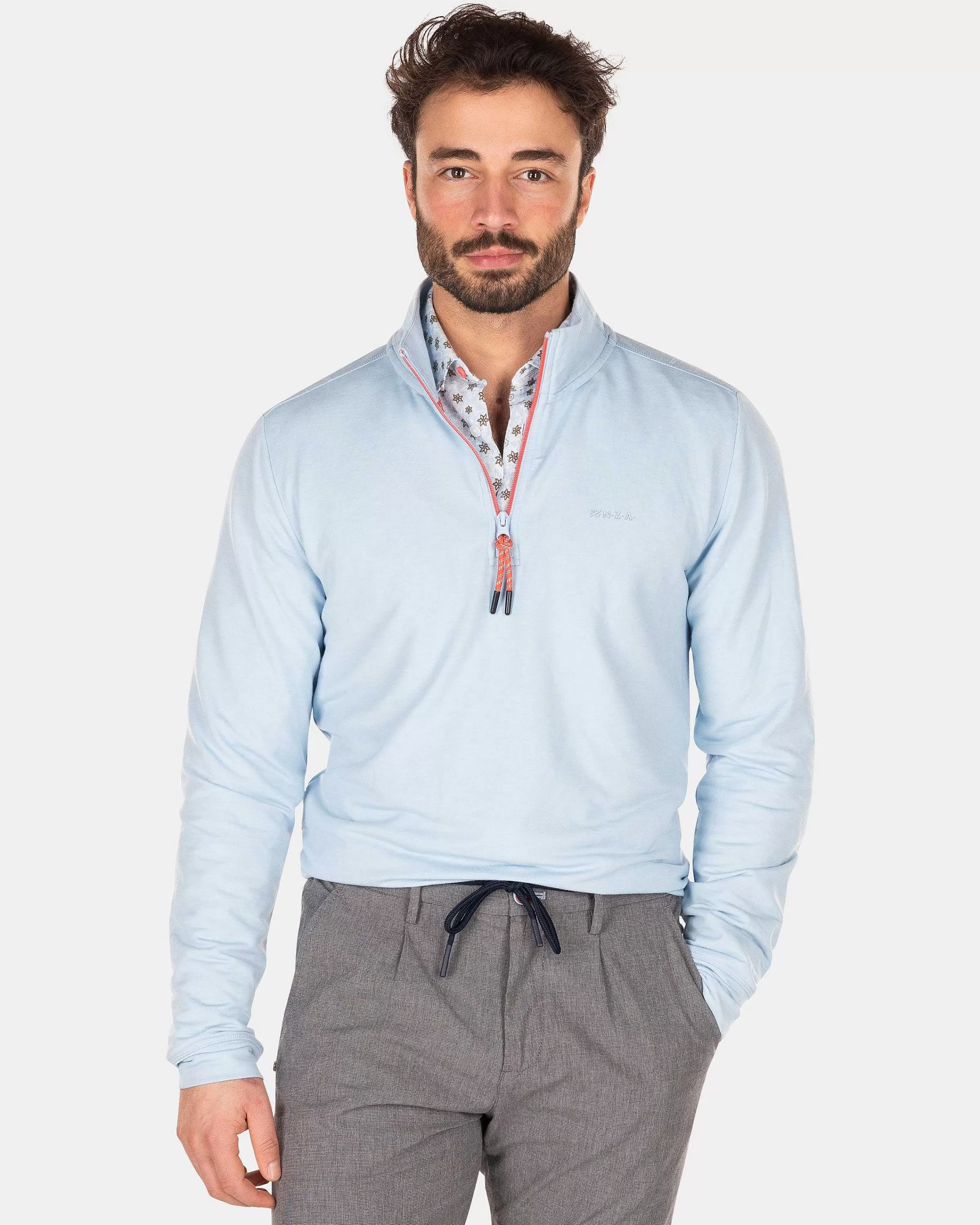 polyester_trui_met_ritsuniversal_blue_1-2.webp NZA New Zealand Auckland Truien | Polyester Trui Met Rits-Universal Blue