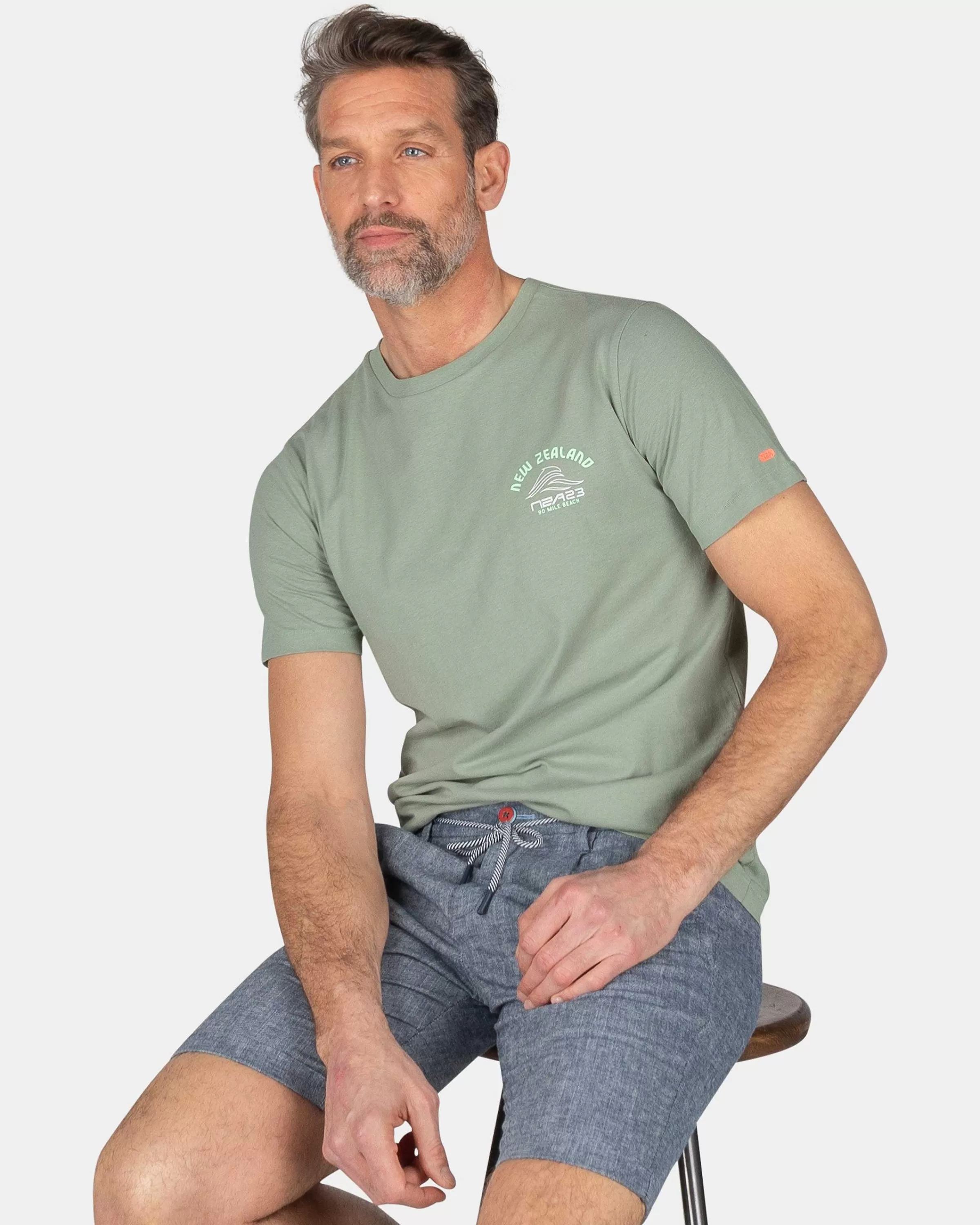 tshirt_met_ronde_halsmellow_army_1-2.webp NZA New Zealand Auckland T-Shirts | T-Shirt Met Ronde Hals-Mellow Army