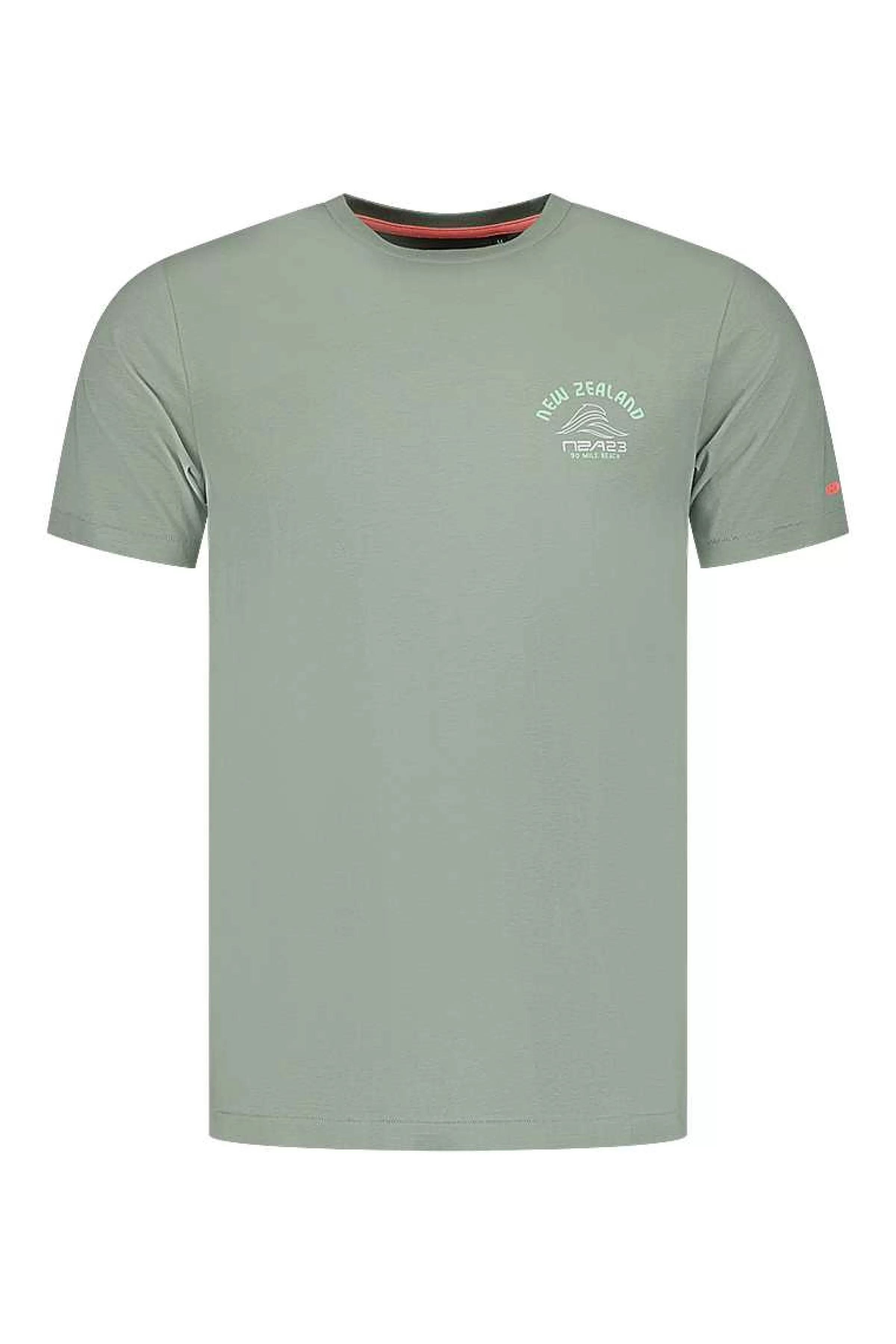 NZA New Zealand Auckland T-Shirts | T-Shirt Met Ronde Hals-Mellow Army