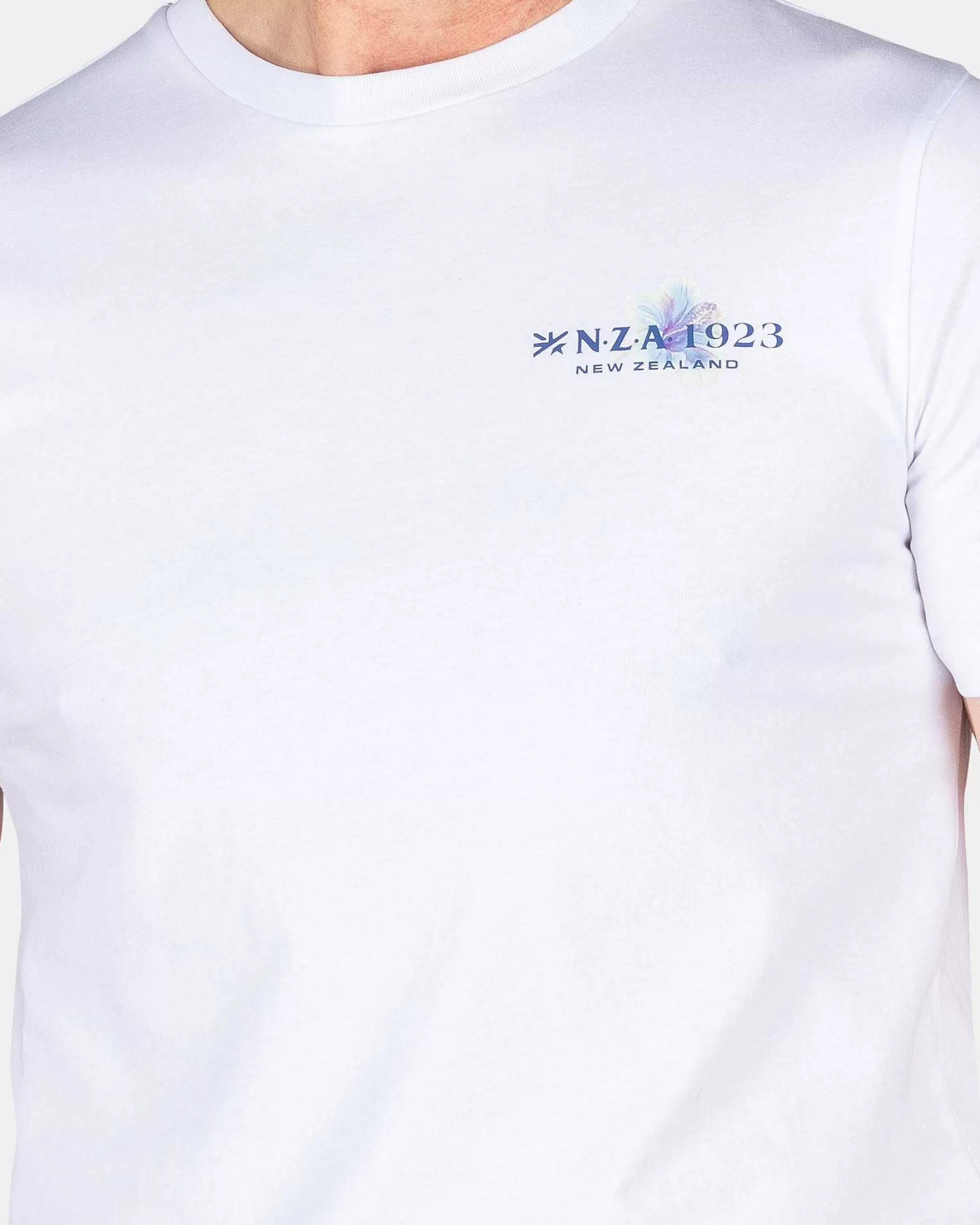 NZA New Zealand Auckland T-Shirts | T-Shirt Met Ronde Hals-White