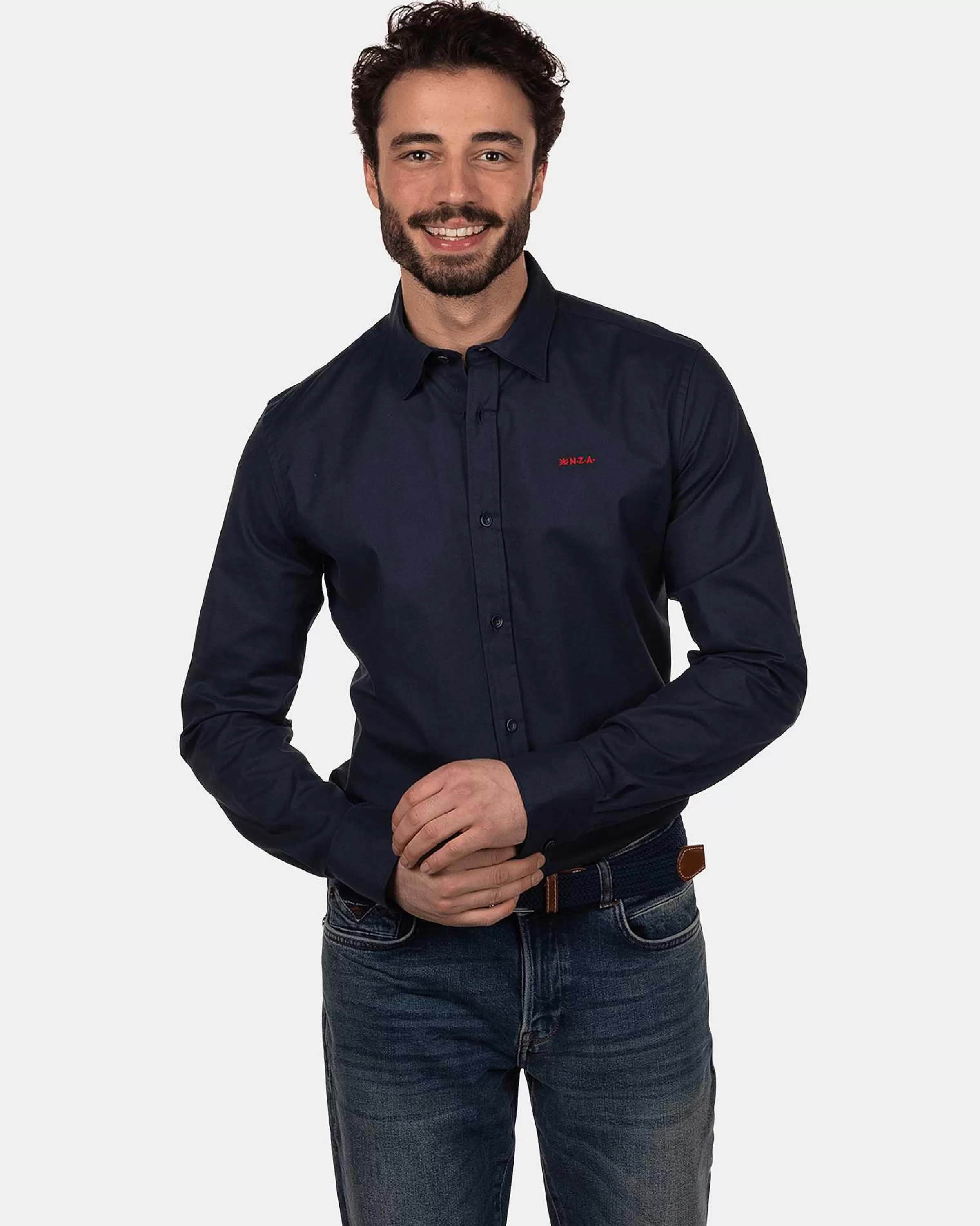 NZA New Zealand Auckland Overhemden | Wouters Pond Blauw