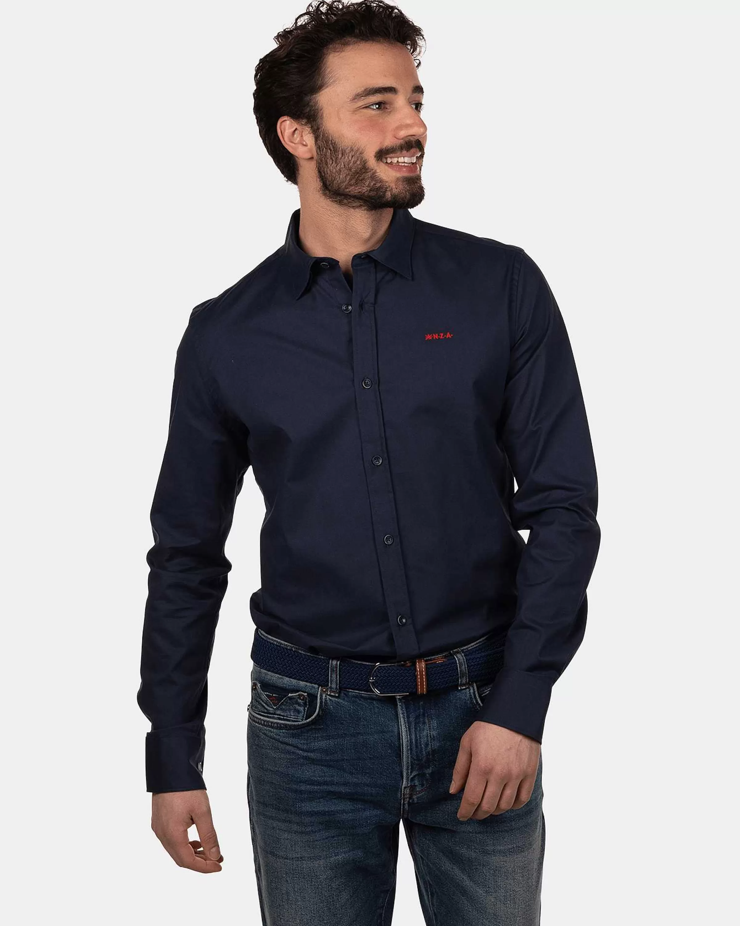 NZA New Zealand Auckland Overhemden | Wouters Pond Blauw